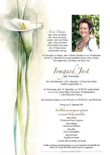 Parte von Irmgard Jost