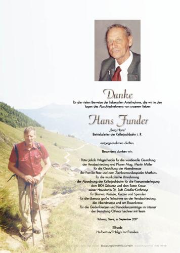 Parte von Funder Hans