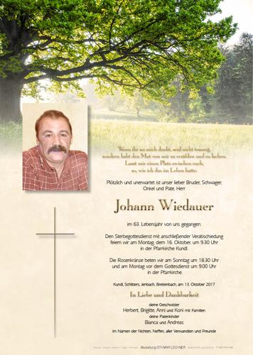 Parte von Johann Wiedauer
