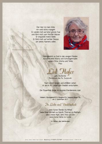 Parte von Lisl Hofer