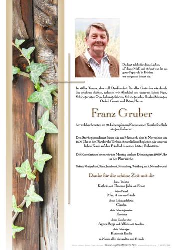 Parte von Franz Gruber