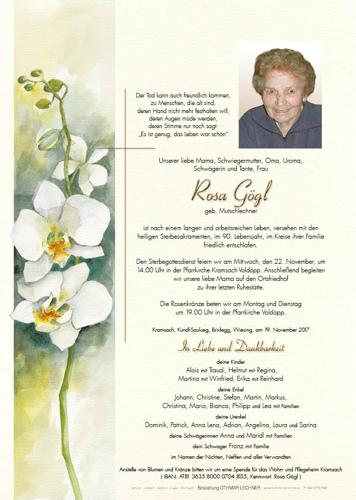 Parte von Rosa Gögl