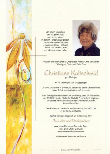 Parte von Christiane Kaltschmid