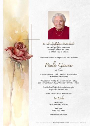Parte von Paula Gassner