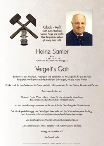 Parte von Heinz Samer