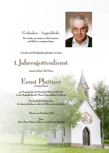 Parte von Ernst Plattner
