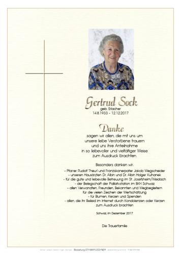 Parte von Gertrude Sock