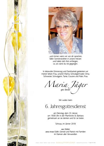 Parte von Maria Jäger