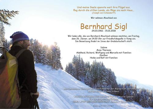 Parte von Bernhard Sigl