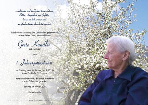 Parte von Grete Kandler