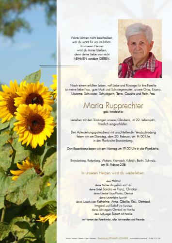 Parte von Maria Rupprechter