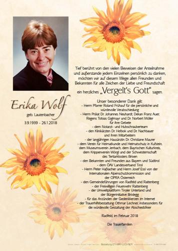 Parte von Erika Wolf