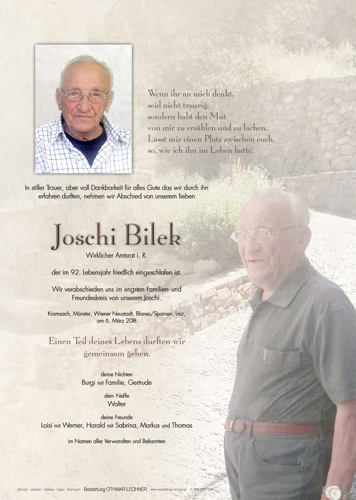 Parte von Josef Bilek