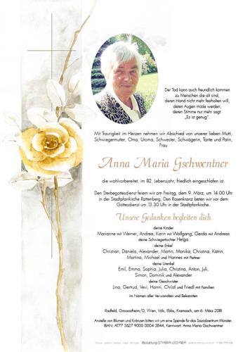 Parte von Anna Maria Gschwentner