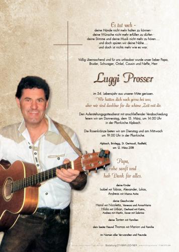 Parte von Luggi Prosser