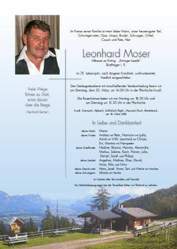 Parte von Leonhard Moser