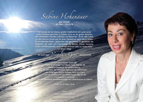 Parte von Sabine Hohenauer