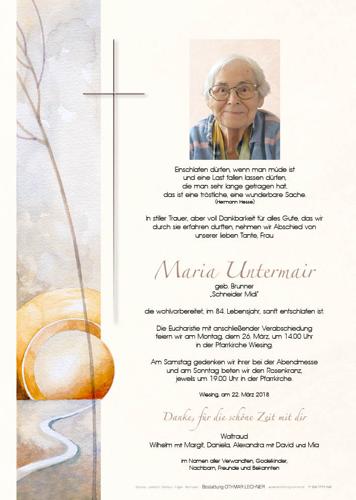 Parte von Maria Untermair
