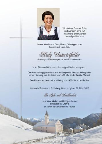 Parte von Hedwig Untertrifaller