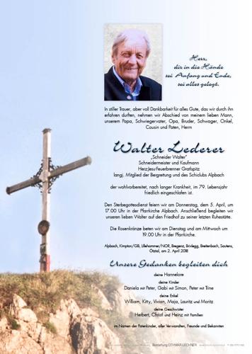 Parte von Walter Lederer