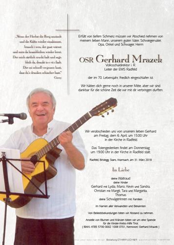 Parte von Gerhard Mrazek