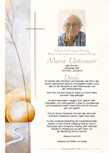 Parte von Maria Untermair