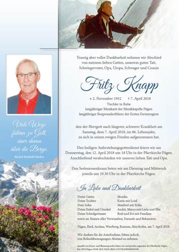 Parte von Fritz Knapp