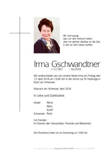 Parte von Irma Gschwandtner