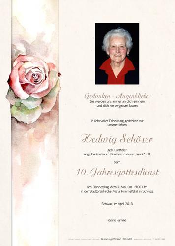 Parte von Hedwig Schöser