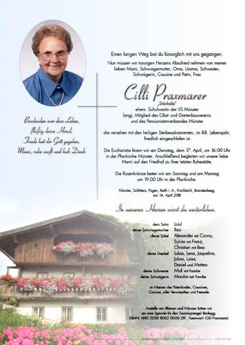 Parte von Cilli Praxmarer