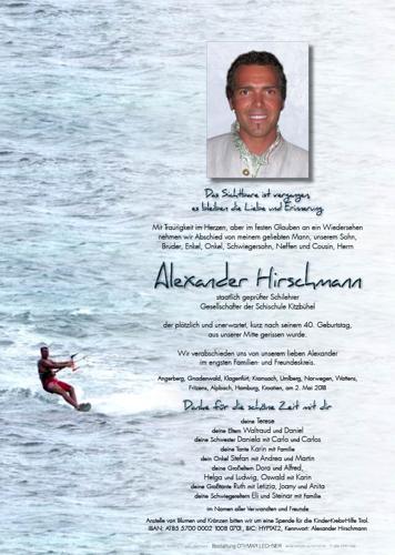 Parte von Alexander Hirschmann