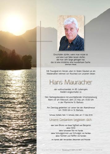 Parte von Hans Mauracher