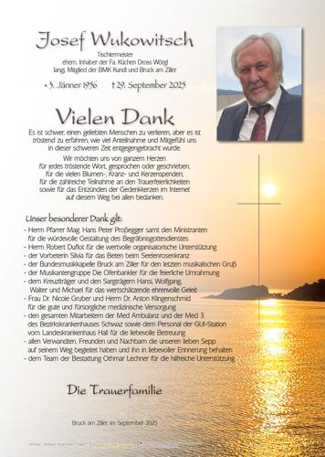 Parte von Josef Wukowitsch