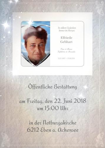 Parte von Gebhart Elfriede