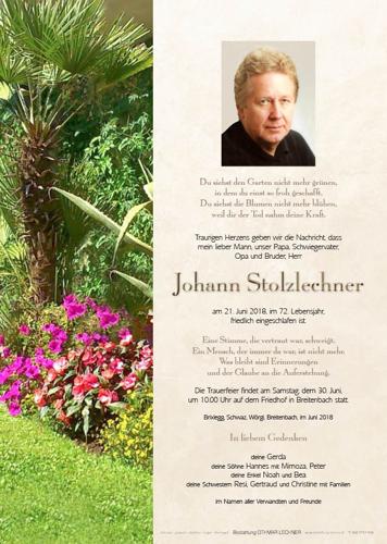 Parte von Johann Stolzlechner