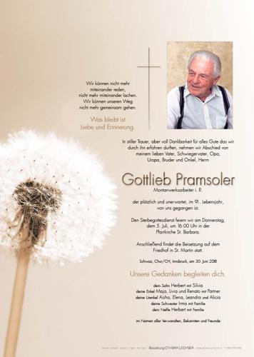 Parte von Gottlieb Pramsoler