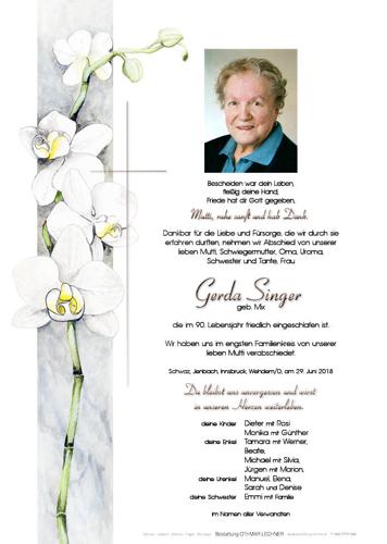 Parte von Gerda Singer