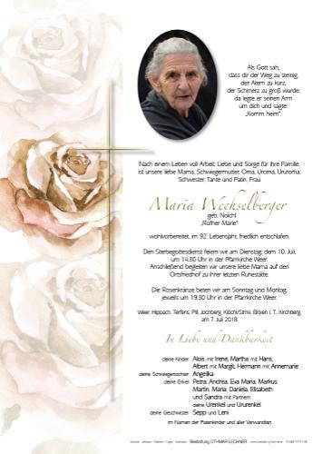 Parte von Maria Wechselberger