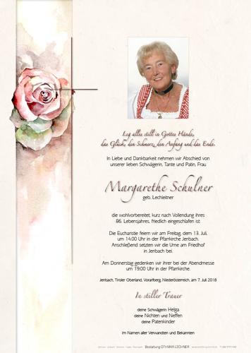 Parte von Margarethe Schulner