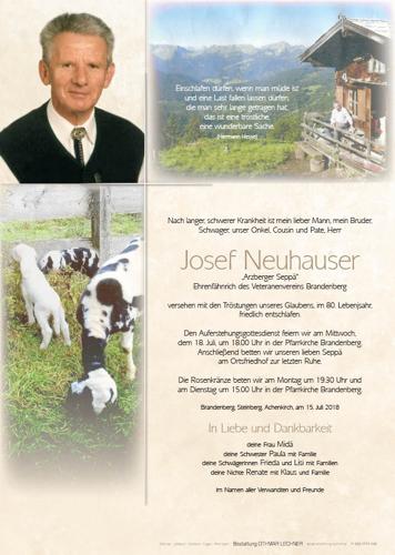 Parte von Josef Neuhauser