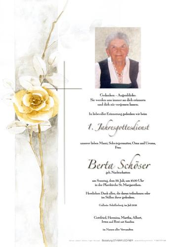 Parte von Berta Schöser