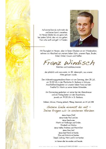 Parte von Franz Windisch