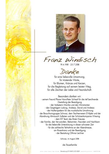 Parte von Franz Windisch