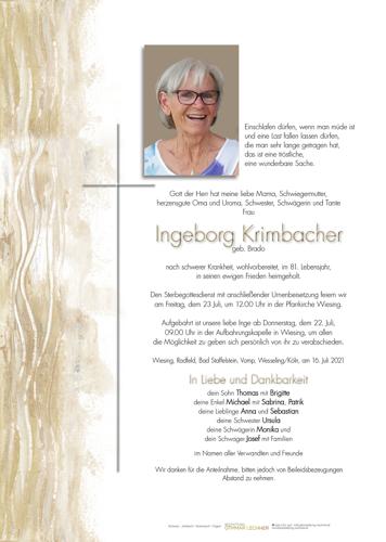 Parte von Ingeborg Krimbacher