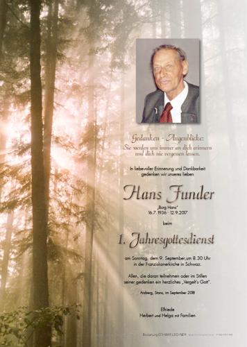 Parte von Funder Hans