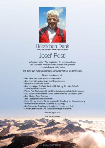 Parte von Ing. Dr. Postl Josef Dipl.