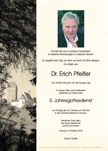 Parte von Pfeifer Erich Dr.jur.