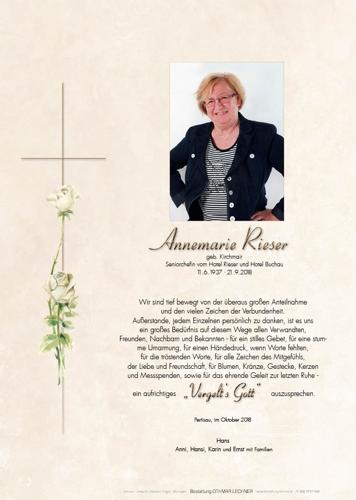 Parte von Annemarie Rieser