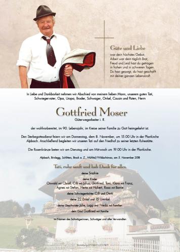 Parte von Gottfried Moser