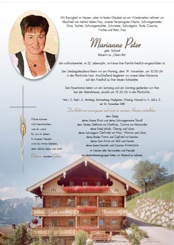 Parte von Marianne Peter